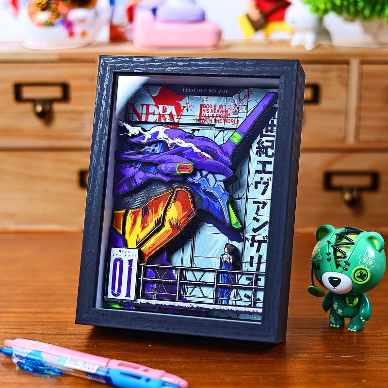 Pintura de papel 3D EVA creati - Evangelion Anime Merchandise reseña y precio