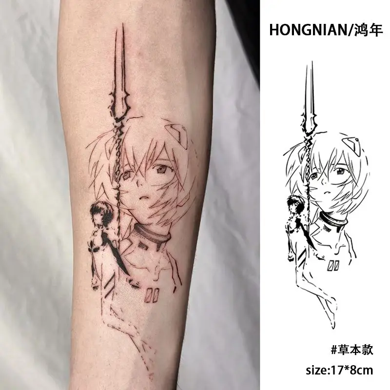 Pegatinas de tatuajes temporal - Evangelion Anime Merchandise reseña y precio
